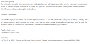 Case Study - Behavior Modification