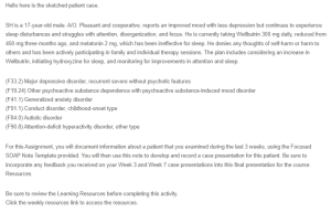 Case Study - Major Depressive Disorder in an Adolescent Male