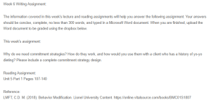 Commitment Strategy Design