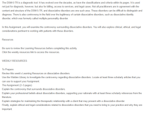 Controversy Associated with Dissociative Disorders