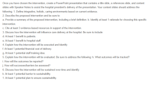 Create an Integrative, Holistic, Caring Environment