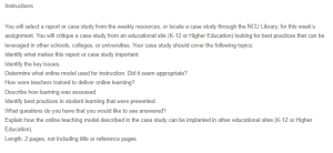 Critiquing an E-learning Case Study in Education