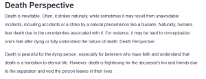 Death Perspective