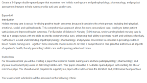 Enhancing Holistic Nursing Care Through Integration of Pathophysiology, Pharmacology, and Physical Assessment