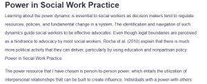 Power in Social Work Practice