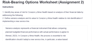 Risk-Bearing Options Worksheet (Assignment 2)