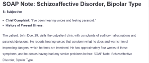 SOAP Note: Schizoaffective Disorder, Bipolar Type