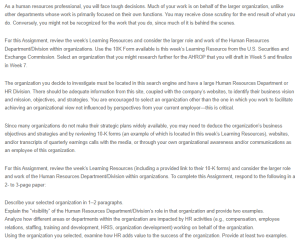 The Role of Human Resources in Organizations - Apple Inc