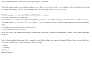 Advanced Pharmacology – Video Script