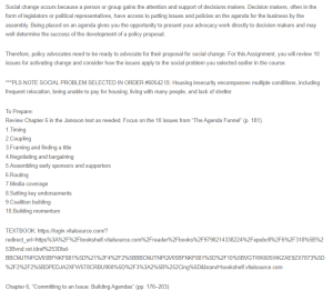 Agendas and Steps for Activating Change