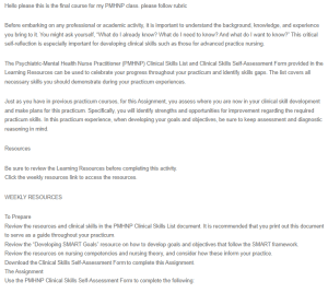 Clinical Skills Self-Assessment