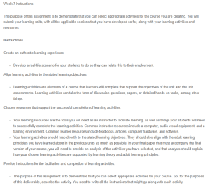 Designing an Authentic Learning Experience for Information Technology Students