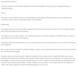 Discussion - Informatics Tool Supporting Education