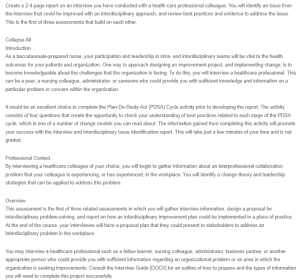 Interview and Interdisciplinary Issue Identification