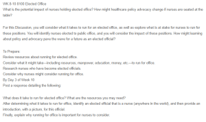 Nurses in Elected Office