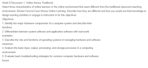 Online Versus Traditional