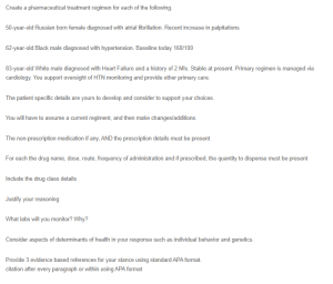 Pharmaceutical Treatment Regimen