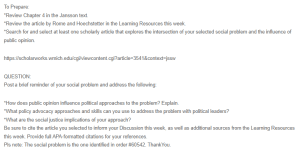 Policy Process and Public Opinion