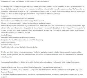 Principles and Paradigms of Qualitative Research