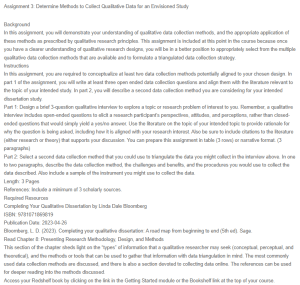 Qualitative Data Collection Methods for Exploring Students with