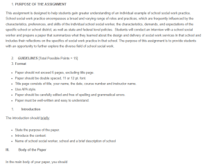 School Social Work Practice Analysis