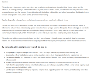 Sociological Character Profile