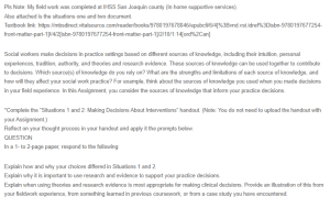 Sources of Knowledge in Social Work Practice