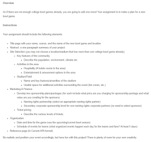 TED College Bowl Game