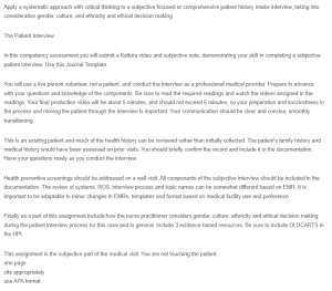 The Patient Interview