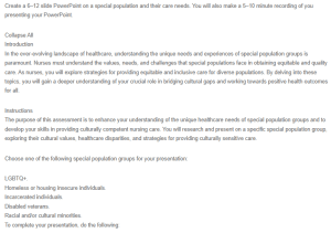 Caring for Special Populations Teaching Presentation