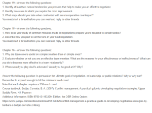 Chapter Discussions