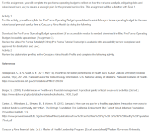 Establishing a Pro Forma Operating Budget