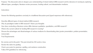 Mixed Method Research(MM)