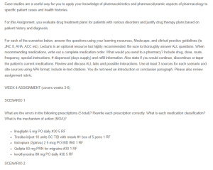 Pharmacological Case Study Analysis
