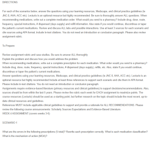 Pharmacology Case Study Scenarios