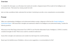 Analyzing a Sample Intelligence-Achievement Report