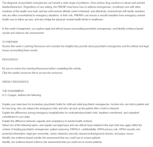 Legal and Ethical Issues Related to Psychiatric Emergencies