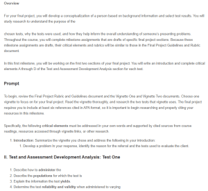Psychological Tests Analysis