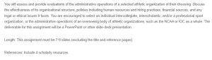 The Administrative Process of the IOC