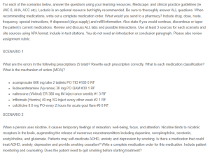 Week 7 Pharmacological Scenarios