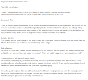 Discussion Responses-Solution-Focused Model - Asking Questions