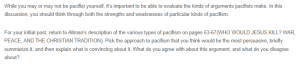 Evaluating Nonresistance Pacifism