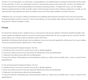 Test and Assessment Development Analysis - WAIS-IV & MMPI-2