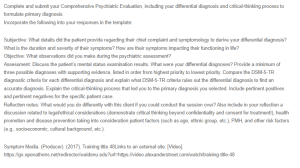 Training Title 48 – Comprehensive Psychiatric Evaluation