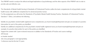 Discussion - Ethical and Legal Implications of Psychotherapy and the PMHNP Role