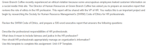 Discussion - The Responsibility of HR Professionals