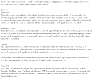 Evidence-Based Population Health Improvement Plan - Diabetes Improvement Plan