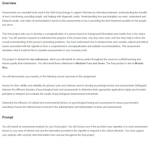 Psychological Tests Analysis