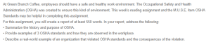 The Occupational Safety and Health Administration