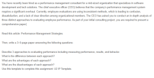 Unit 2 Individual Project - Performance Management